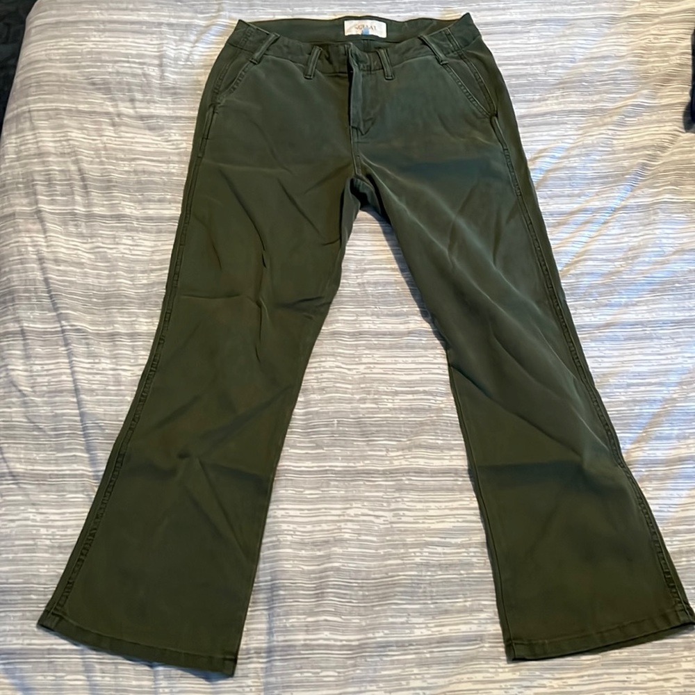 Green trousers